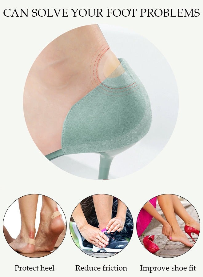 DUNISO 6 Pairs Heel Protector Pad Self-Adhesive Gel Blister Pads, Blister Plasters Bandages, Gel Blister Pads Prevention Treatment Patch Guard Skin Feet Toes Heel for Women and Men - Image 2
