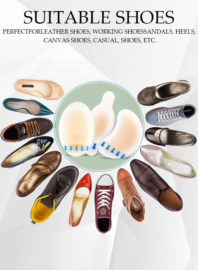 DUNISO 6 Pairs Heel Protector Pad Self-Adhesive Gel Blister Pads, Blister Plasters Bandages, Gel Blister Pads Prevention Treatment Patch Guard Skin Feet Toes Heel for Women and Men - Image 3