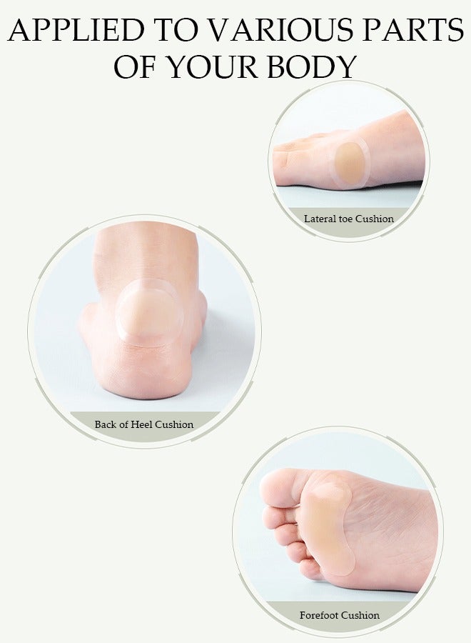 DUNISO 6 Pairs Heel Protector Pad Self-Adhesive Gel Blister Pads, Blister Plasters Bandages, Gel Blister Pads Prevention Treatment Patch Guard Skin Feet Toes Heel for Women and Men - Image 4