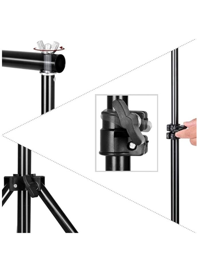 Cool Baby Style - Coolbaby Background Stand Backdrop Support System Kit 200cmx200 cm With Portable Carrying Bag For Video Portrait And Product Photography - Image 1