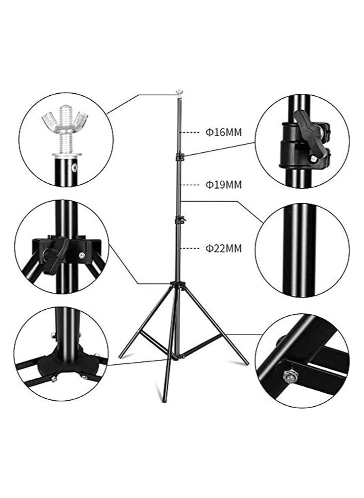 Cool Baby Style - Coolbaby Background Stand Backdrop Support System Kit 200cmx200 cm With Portable Carrying Bag For Video Portrait And Product Photography - Image 1