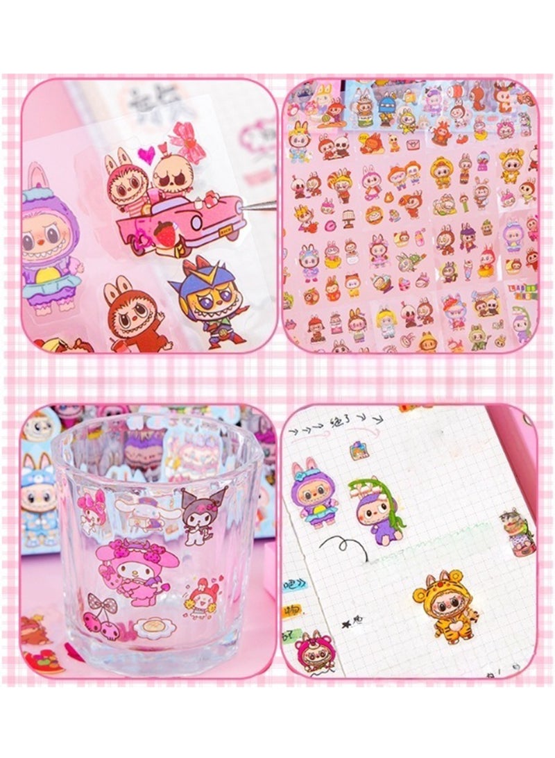 Eilimi Pack of 100 Stickers,Waterproof Stickers,Trendy Stickers,Aesthetic Stickers for Stickers,Laptop,Scrapbook,Water Bottle,Mobile Phone,etc - Image 3