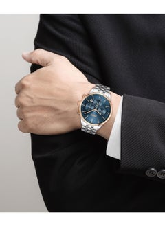 HUGO BOSS Round Chronograph Men's Blue Case Watch - 1514158  - Image 4