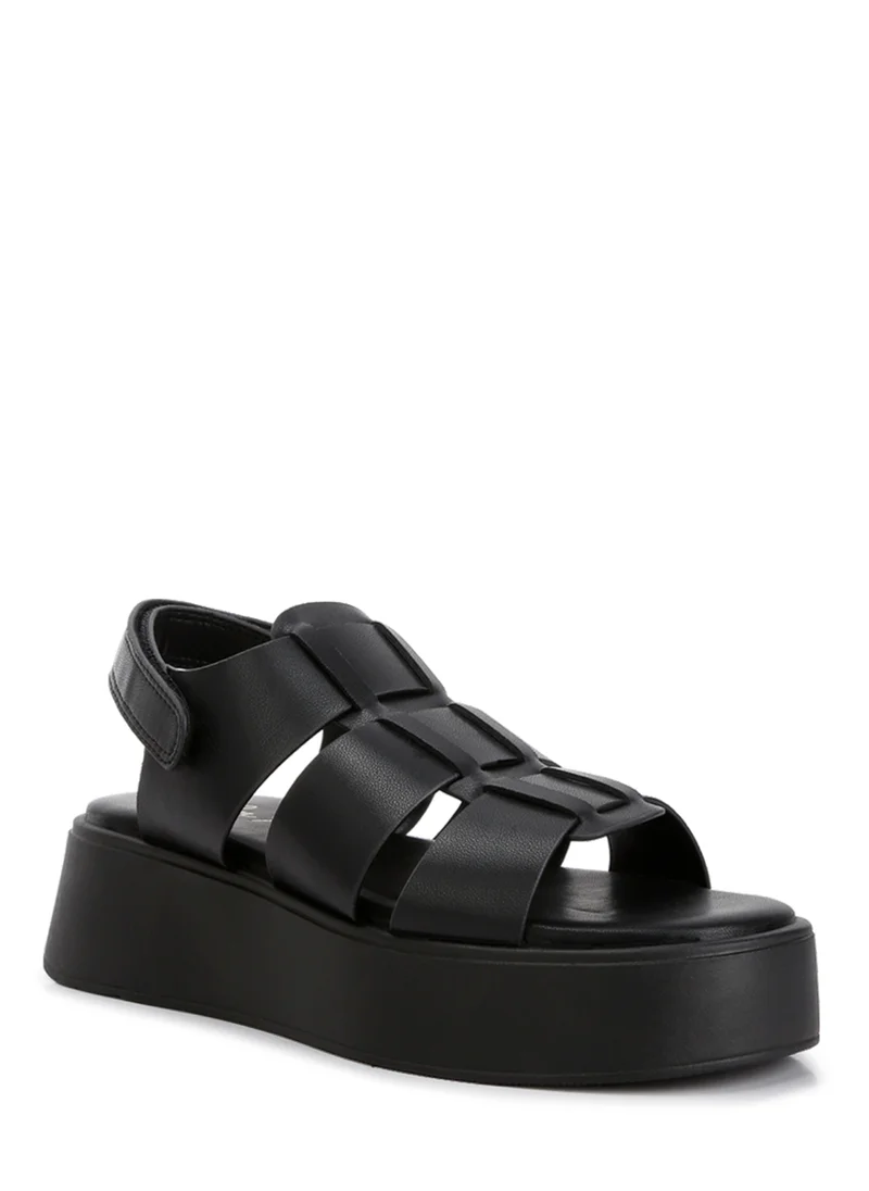 London Rag Velcro Gladiator Sandals in Black