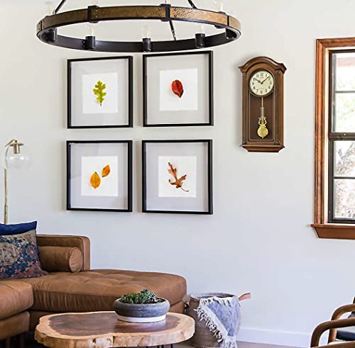 Seiko Gold Tone & Arched Wall Clock with Pendulum and Dual Chimes, 25 x 12.25 x 5 Inch - Image 2