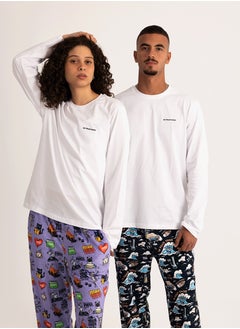 White Basic Long Sleeve Tee