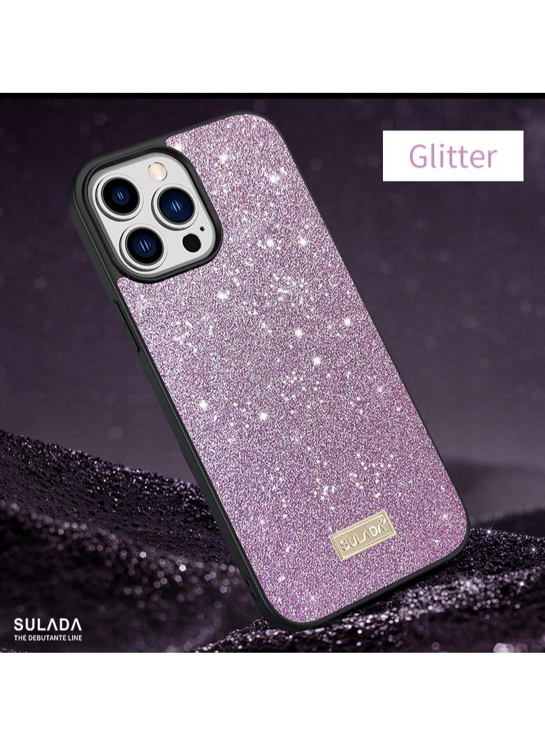 SULADA - Case for iPhone 12 Pro Max Cover Shockproof Starry Sky Soft Shell Purple - Image 1