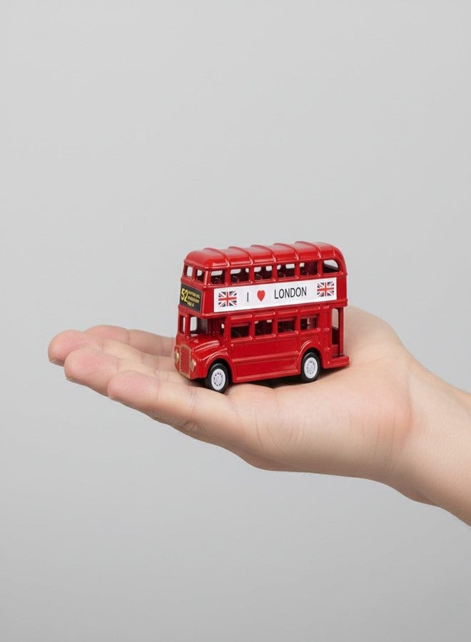 ascension London Double Decker Red Bus Miniature Decorative Showpiece for Home Office Living Room Study Table Desk Decoration Accessories British Collectible Souvenir Showpiece & Kids Gift Item - Image 4