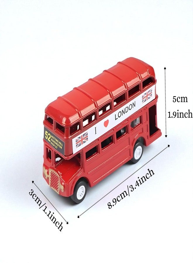ascension London Double Decker Red Bus Miniature Decorative Showpiece for Home Office Living Room Study Table Desk Decoration Accessories British Collectible Souvenir Showpiece & Kids Gift Item - Image 3