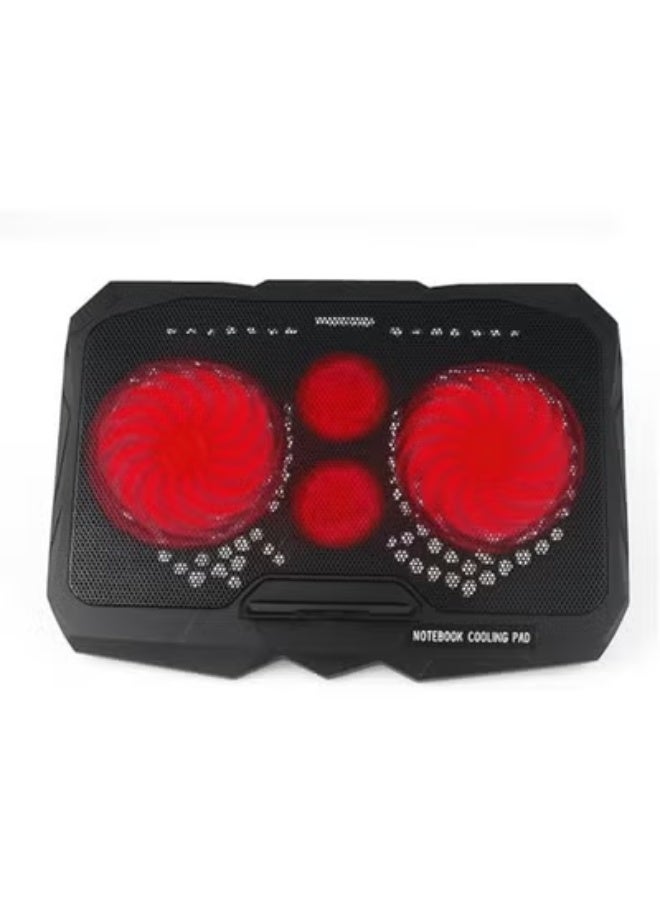 Laptop Cooling Pad with 4 Powerful Fans, RGB Lighting – USB Powered, Quiet & Efficient - Image 2