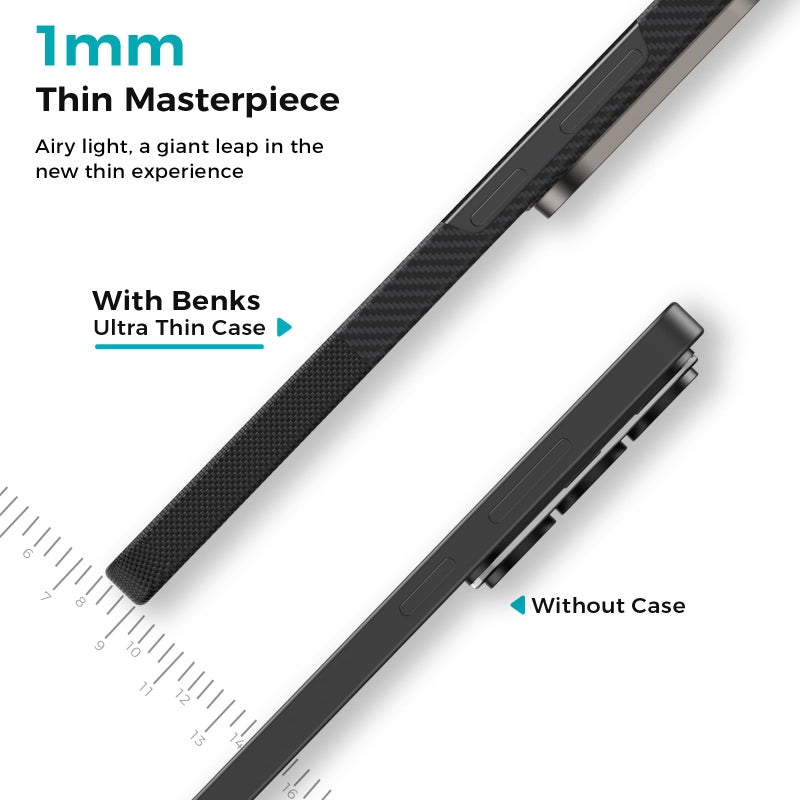 BENKS S26 Ultra Case, Montage ArmorAir Case for Samsung Galaxy S26 Ultra Compatible with Magsafe, Ultra Slim u0026 Lightweight Minimalist Case Built with Dupont Kevlar 600D u0026 1500D Fiber - Image 3