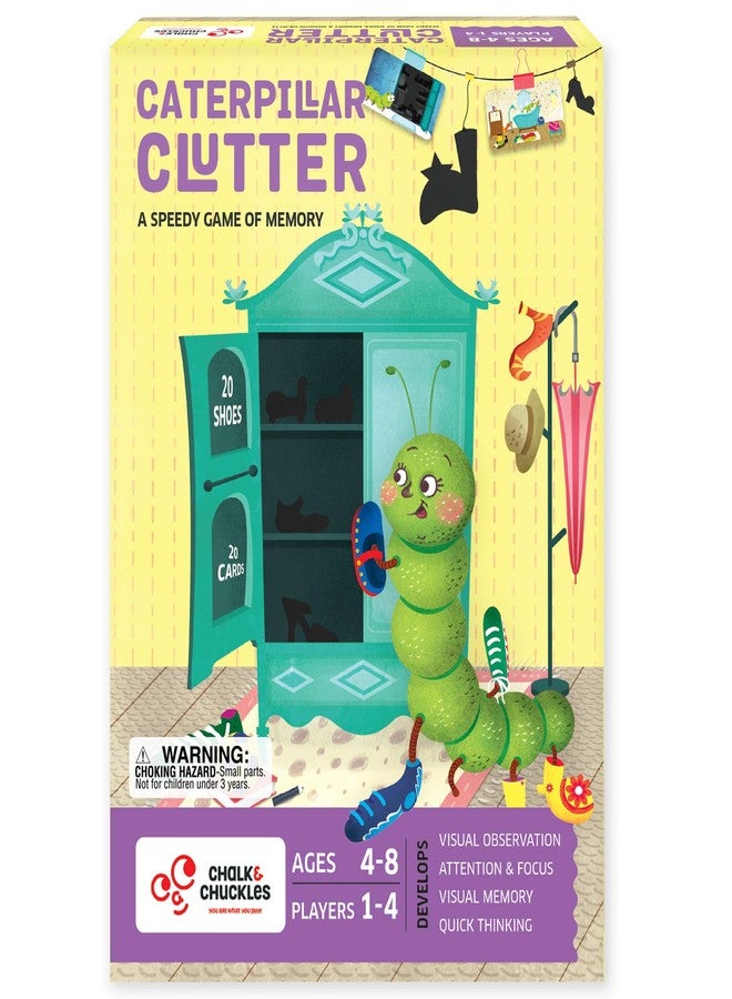 Chalk and Chuckles Caterpillar Clutter - Fun Memory and Matching Game for Kids Ages 3+ - Image 1