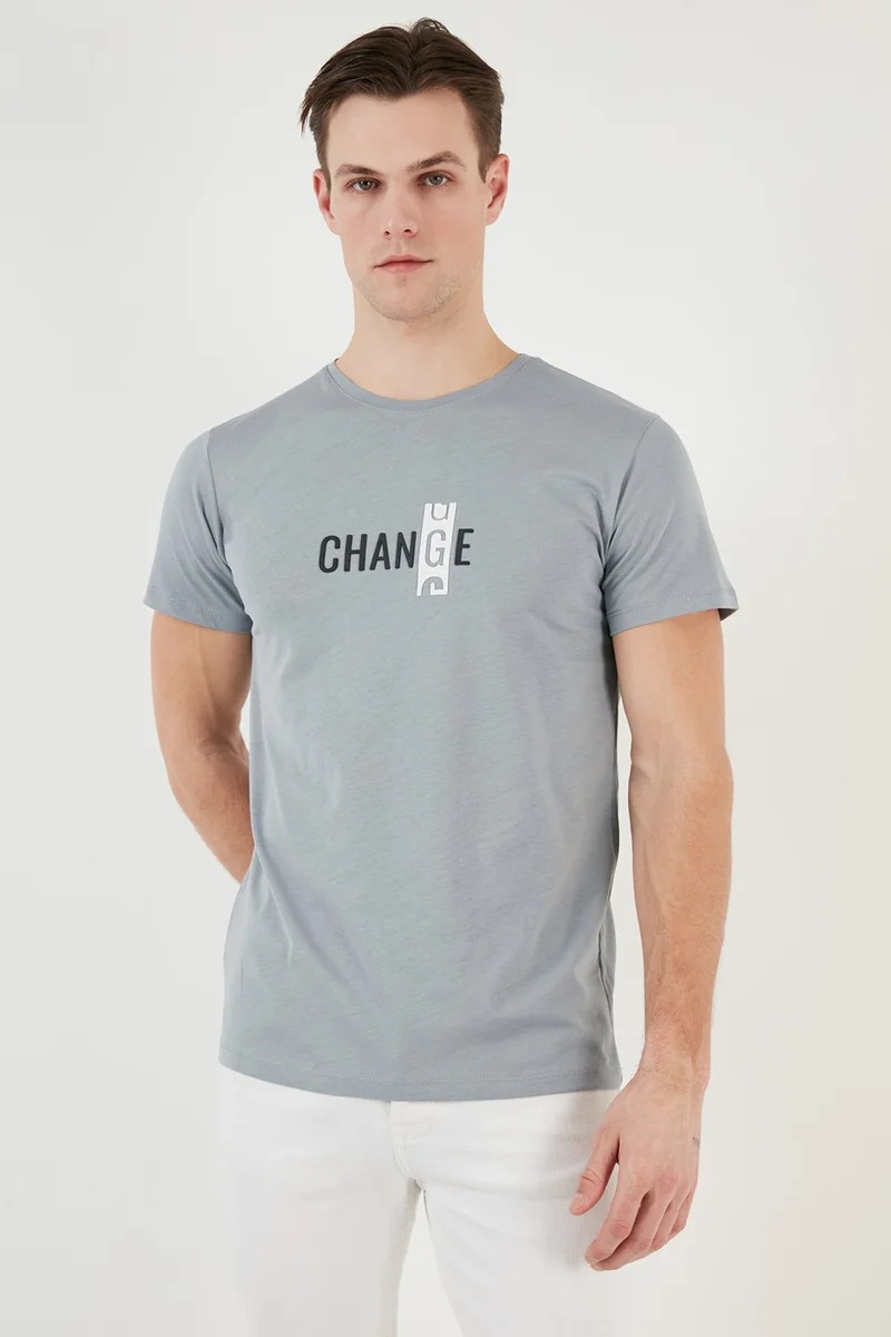 Buratti Cotton Slim Fit Crew Neck T Shirt Men's T Shirt 541CHANGE24