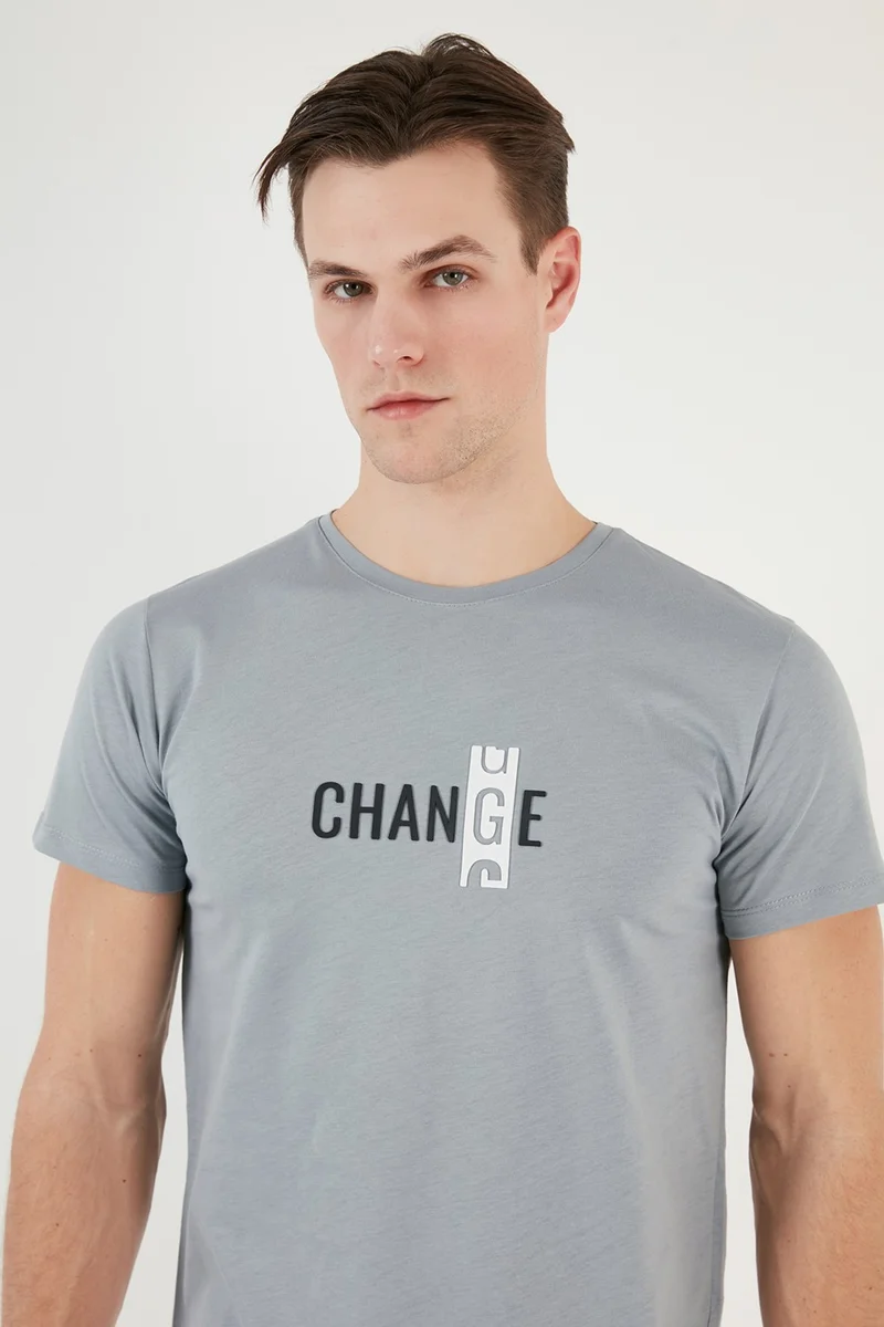 Buratti Cotton Slim Fit Crew Neck T Shirt Men's T Shirt 541CHANGE24