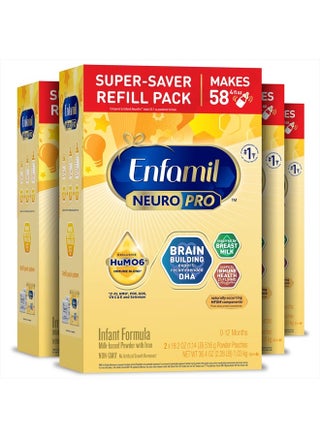 NeuroPro Baby Formula, MFGM* 5-Year Benefit, Expert-Recommended Brain-Building Omega-3 DHA, Exclusive Immune Supporting HuMO6 Blend, Infant Formula Powder, Baby Milk, 36.4 Oz (Pack of 4) - pzsku/Z6565E7D50610444E9211Z/45/_/1715847496/a51441b9-047b-416d-90b9-eee02420b726