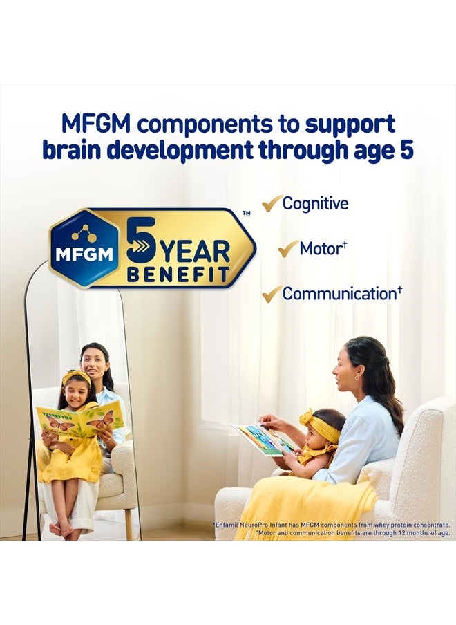 Enfamil - NeuroPro Baby Formula, MFGM* 5-Year Benefit, Expert-Recommended Brain-Building Omega-3 DHA, Exclusive Immune Supporting HuMO6 Blend, Infant Formula Powder, Baby Milk, 36.4 Oz (Pack of 4) - Image 1