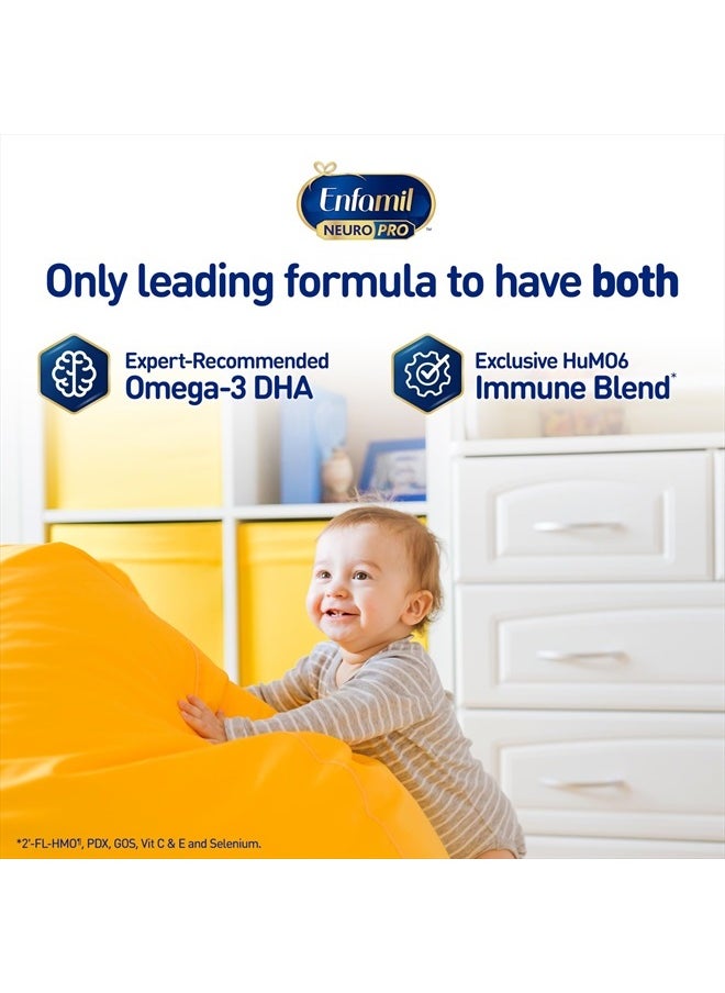 Enfamil - NeuroPro Baby Formula, MFGM* 5-Year Benefit, Expert-Recommended Brain-Building Omega-3 DHA, Exclusive Immune Supporting HuMO6 Blend, Infant Formula Powder, Baby Milk, 36.4 Oz (Pack of 4) - Image 1