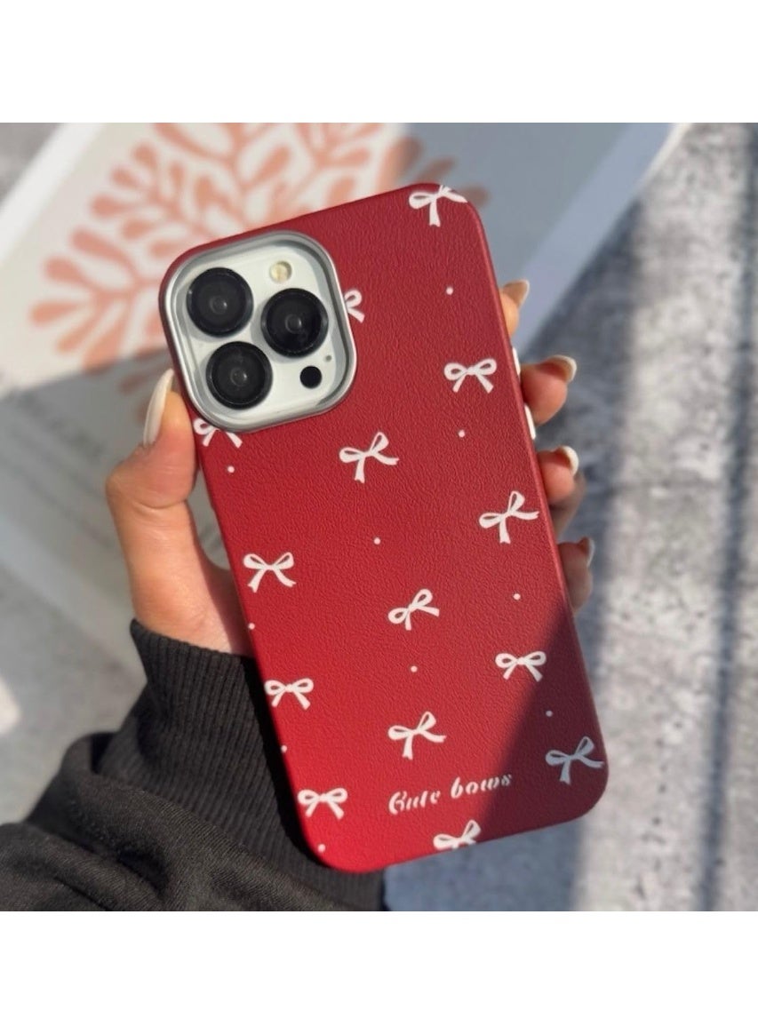 فكرة Fekra Luxury Cute Bows Case For iPhone 14 Pro Max