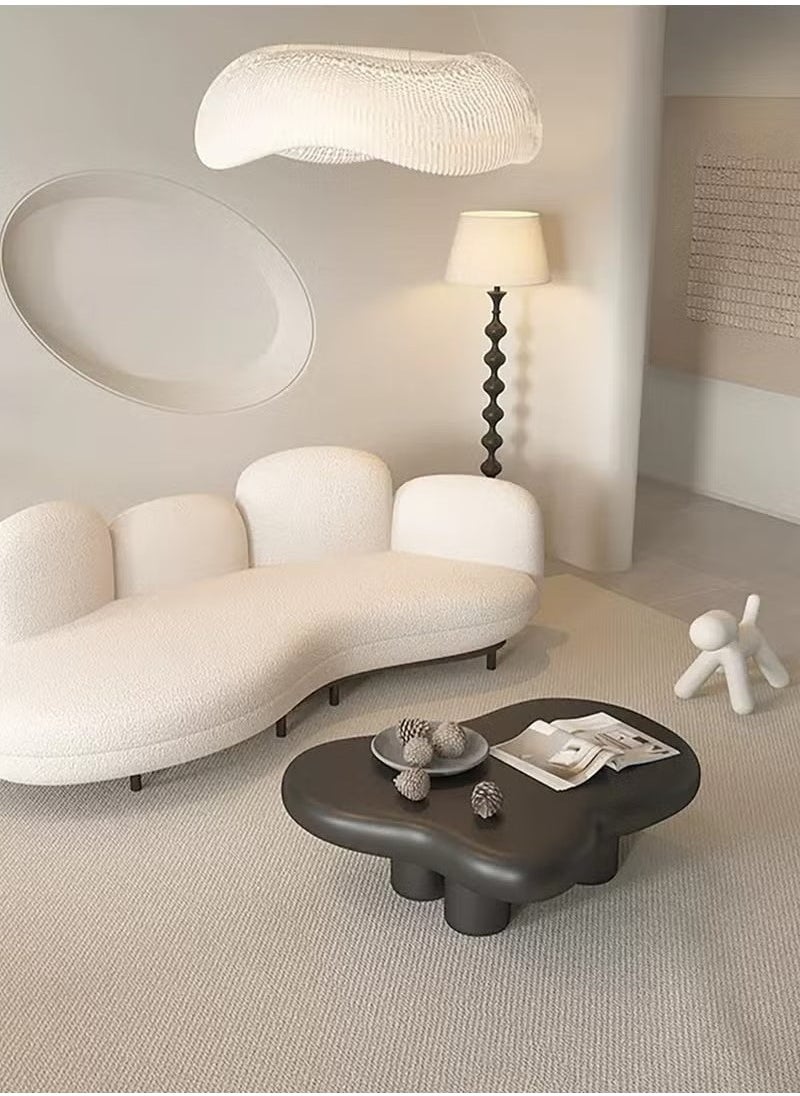Generic Modern Design Side Table Living Room Home Furniture Nordic Style Irregular Shape Coffee Table in Cloud shape Simple Small Household Shaped Table Tea Table for Living Room Balcony Garden, Living Room Table Bed Room  - Image 4