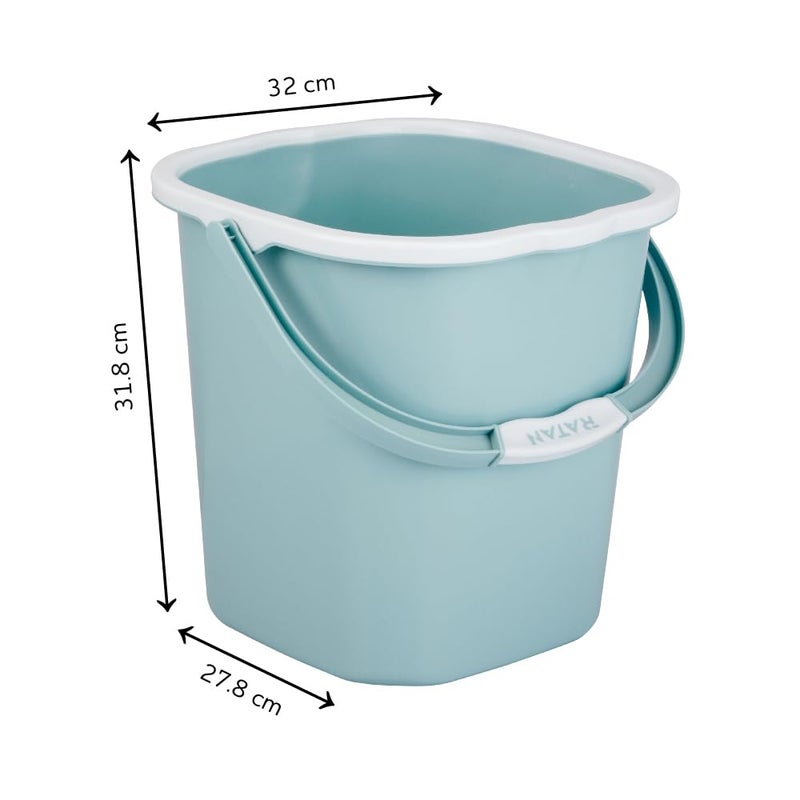RATAN PLASTICWARE Premia Bucket 18L X 1 MintLight Weight and Easy to CarryPerfect for Use in Bathrooms Kitchen Wet Utility Areas - Image 2