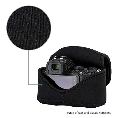 JJC Compact Case Pouch for Sony A6700, ZV-E10 II, ZV-E1 & Zfc + DX 16-50, R100 R50 & RF-S 18-45 / RF 50mm F1.8 - Image 4