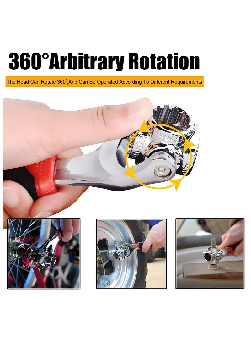 GNAFOTU 52 in 1 Universal Socket Wrench,Multifunction Socket Wrenches Tool with Magnetic,360 Degree Rotating Wrench,Wrench Can Screw 8 Kinds of Screws,Spanner Tool for Home and Car Repair  - Image 4