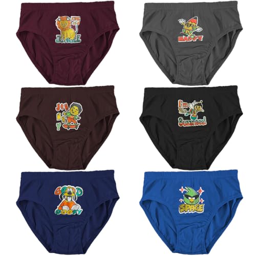 HAP Kids Cotton Briefs Pack of 6 – Soft Breathable Innerwear for Boys & Girls, Comfortable Everyday Underwear - Image 1