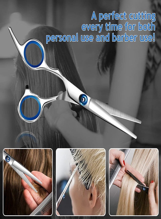 CUVLY Hair Cutting Scissor Professional for Salon Barber and Home use Stainless Steel Hair Cutting Scissor (Hair Cutting Scissor) (Silver) - Image 4