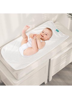 Biloban Biloban Changing Pad Liner 5 Count, Waterproof Larger Changing Pad Cover 28" X 15", Cotton Terry, Absorbent & Skin-Friendly Changing Pad Liners (Solid Improved Thickness)  - Image 4