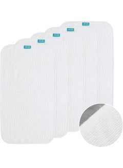 Biloban Biloban Changing Pad Liner 5 Count, Waterproof Larger Changing Pad Cover 28" X 15", Cotton Terry, Absorbent & Skin-Friendly Changing Pad Liners (Solid Improved Thickness)  - Image 1