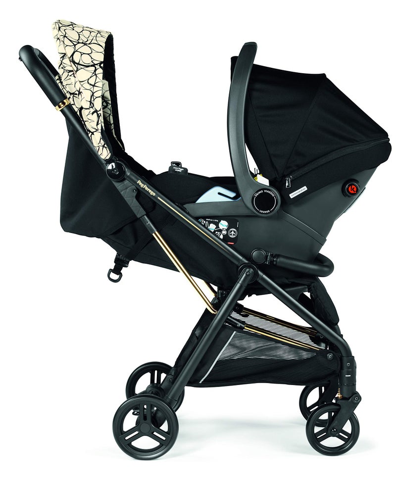 Peg Perego Selfie – Self-Folding, Light Weight, Compact Stroller – Compatible with All Primo Viaggio 4-35 Infant Car Seats - Made in Italy - Street Art (Black & Color) - Image 3