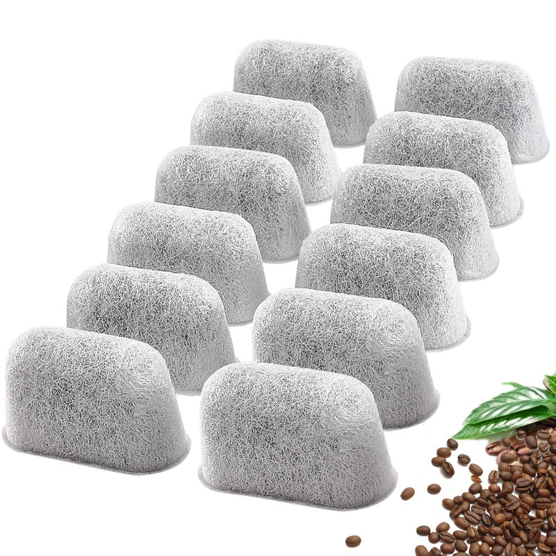 12 Packs Cuisinart Coffee Maker Charcoal Filters Replacement Compatible With All Cuisinart Coffee Makers Charcoal Water Filters Removes Chlorine Odors And Other Impurities From Water
