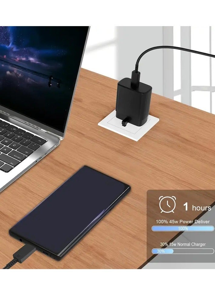 MUNTAQI شاحن فائق السرعة 45 واط - محول سفر USB Type-C لأجهزة سامسونج وجوجل - Image 5