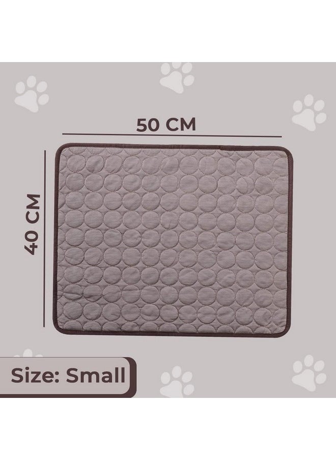 Rectangular Dog & Cat Bed|Premium Cool Ice Silk With Polyester With Bottom Mesh|Multi-Utility Self-Cooling Pad For Dog & Cat|Light-Weight & Durable Dog Bed|Zqcj001C-S|Coffee - pzsku/Z65666CA040F5433710E5Z/45/_/1728309650/eafdf46f-4e7e-43bd-9a38-eadeadae1c71