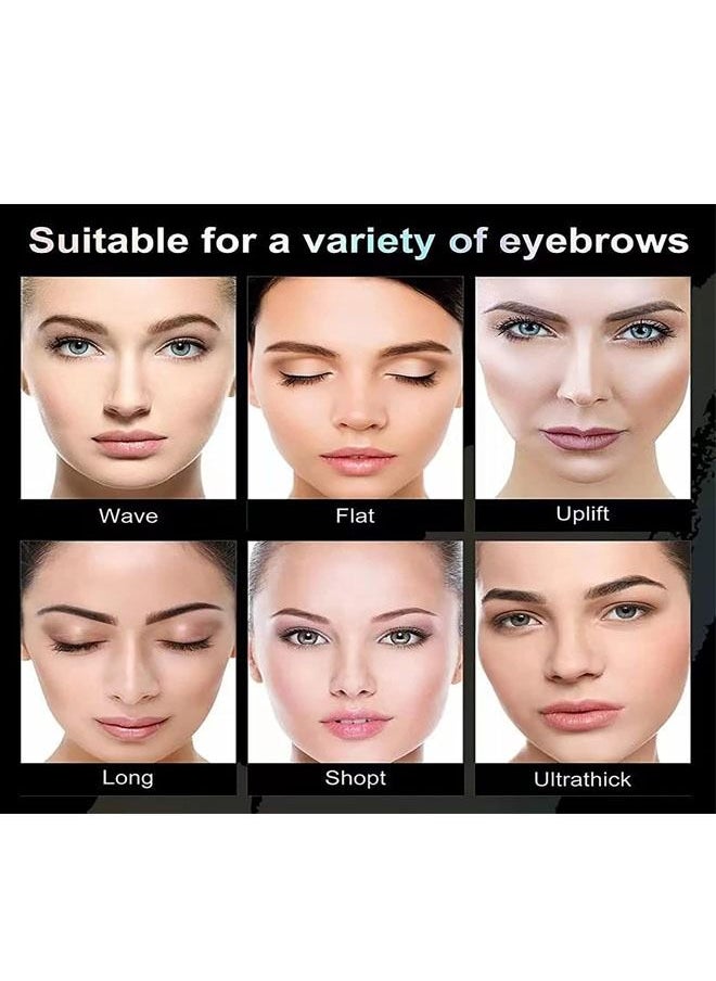 ibcccndc - 3-in-1 Professional Makeup Gift Set, For Modify The Hairline, Face Shadows, Draw 10 Kinds of Eyebrow Shapes with The Help of Eyebrow Cards(Dark Brown) - Image 1