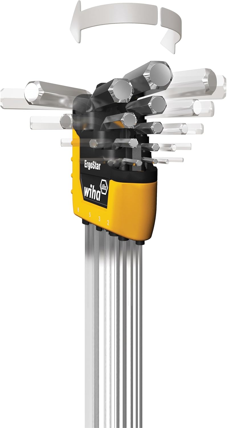 WIHA 66982 ErgoStar Ball End Hex LKey Inch and Metric 22Piece - Image 2