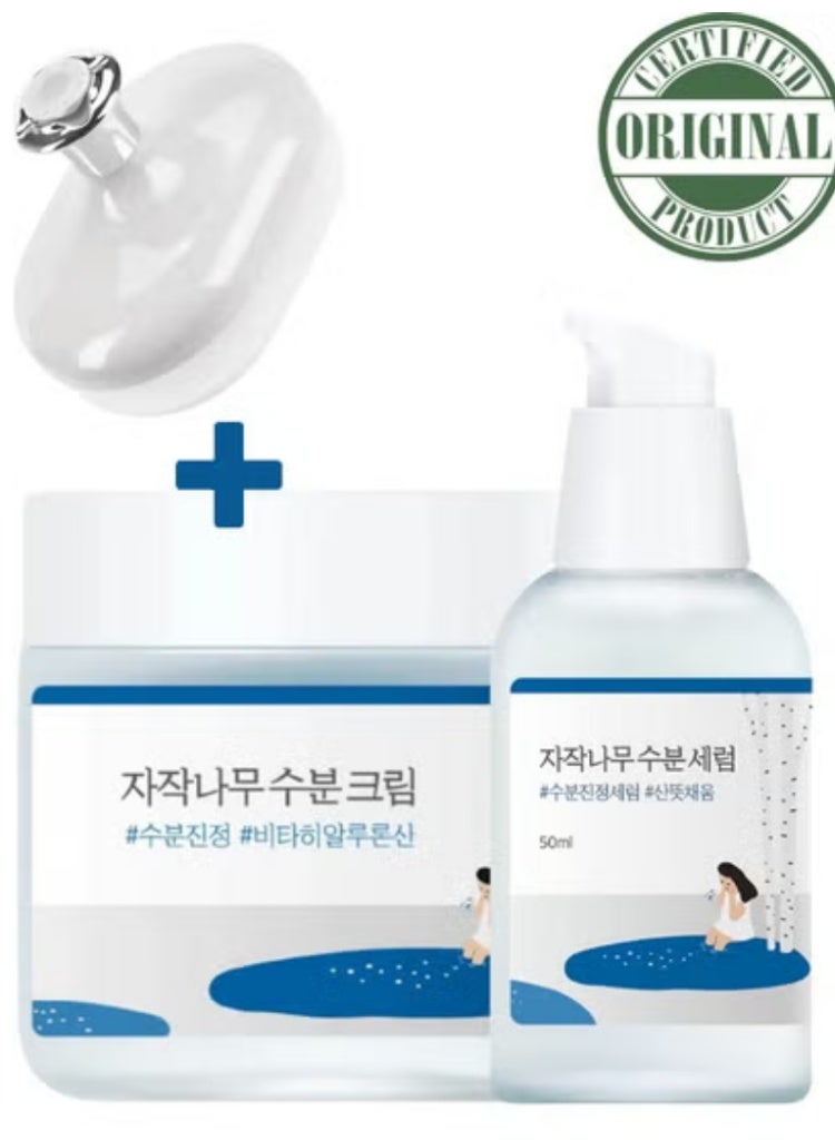 راوند لاب جفاف وضعف الحاجز –مختبر الجولة كريم بيرتش جيوس المرطّب 80 مل و سيروم بيرتش جيوس 50 مل لتهدئة البشرة وترطيبها العميق - Image 1