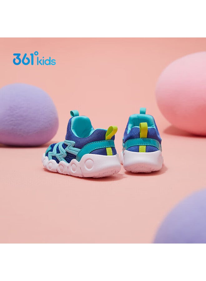 361° Children's Shoes, Toddler Walking Shoes, Summer Soft And Bouncy Caterpillar Shoes For Boys And Girls, Sports Baby Shoes, Blue, Size 22 - Image 3