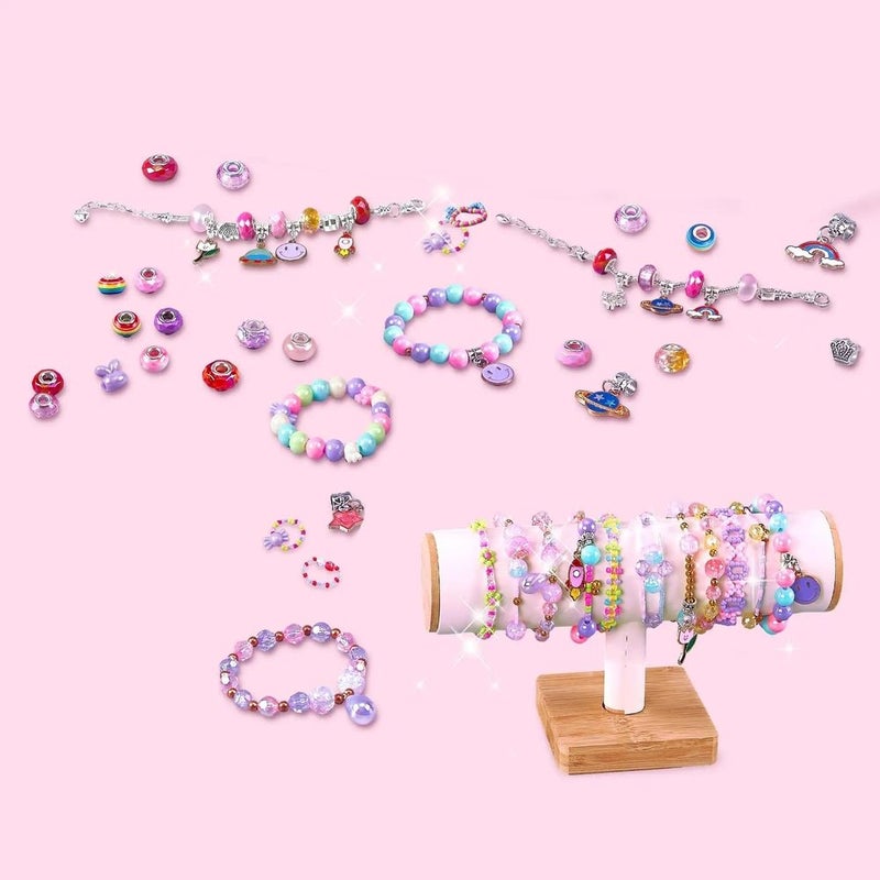 صندوق بشكل قلب لصناعة الأسورة و السلاسل بالخرز 1388 قطعة - 7103 - Image 5