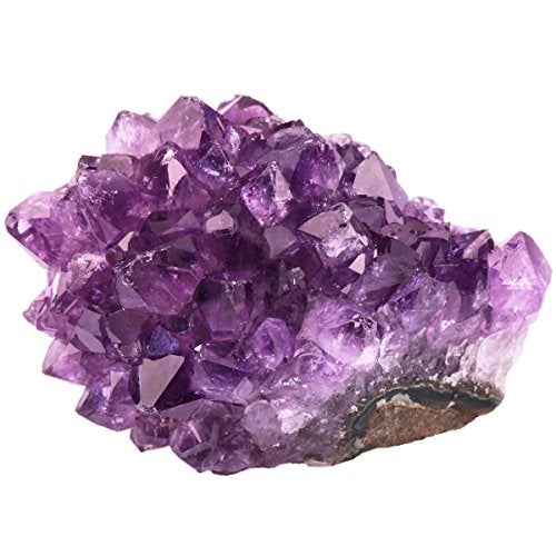 rockcloud Natural Purple Amethyst Quartz Crystal Cluster Geode Druzy Home Decoration Gemstone Specimen - Image 1