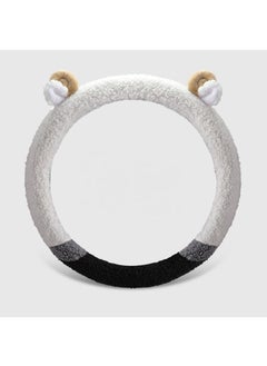 Plush car steering wheel handle cover with warm cartoon antler steering wheel cover 38cm