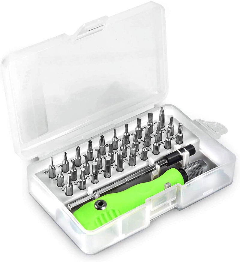 Alltopia 32 in 1 Mini Screwdriver Bits Set with Magnetic Flexible Extension Rod - Image 1