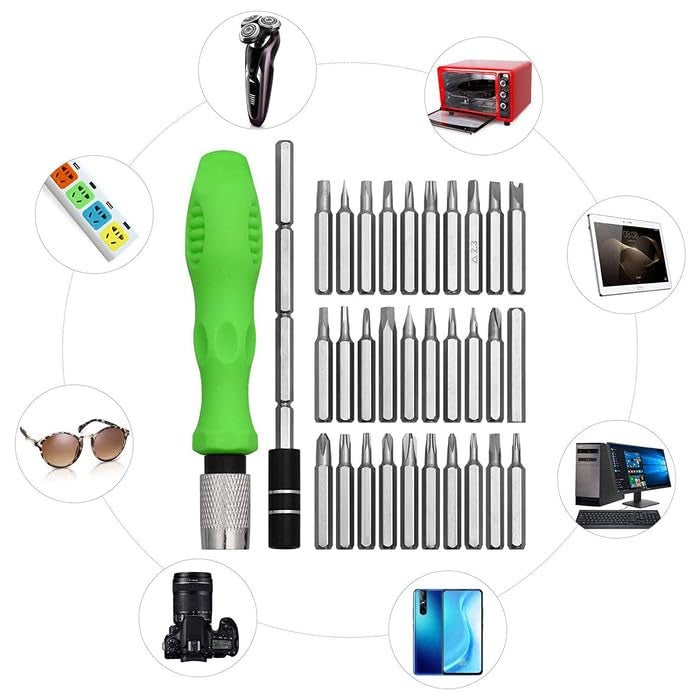 Alltopia 32 in 1 Mini Screwdriver Bits Set with Magnetic Flexible Extension Rod - Image 5