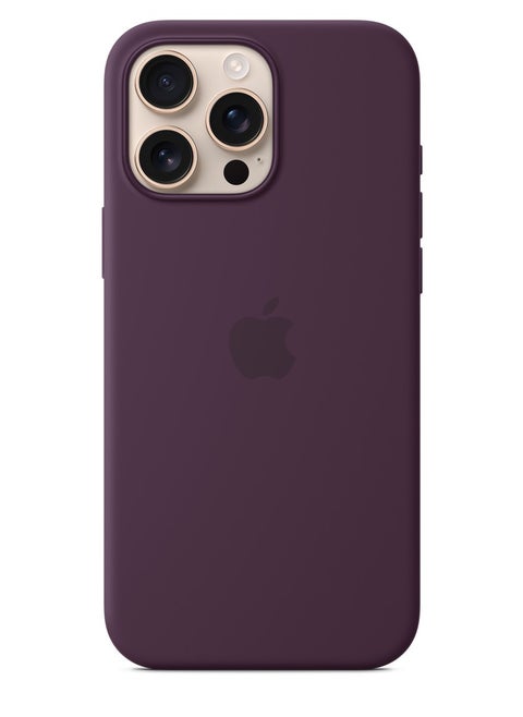 iPhone 16 Pro Max Silicone Case Compatible with MagSafe | Premium Shockproof, Soft Touch, Durable Protection | Stylish Colors | MagSafe Compatible iPhone Case | Plum