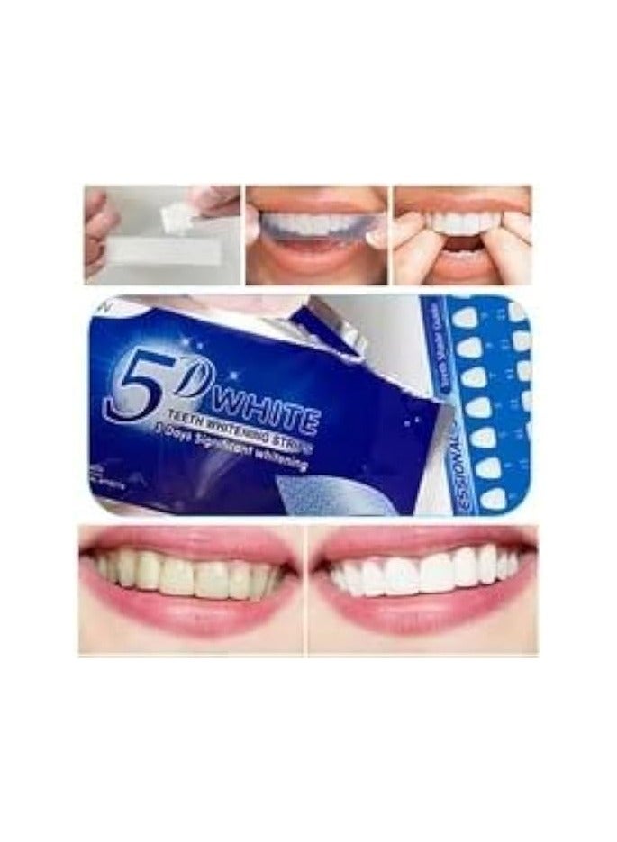 5 Pieces 5D Teeth Whitening Strips - Image 2