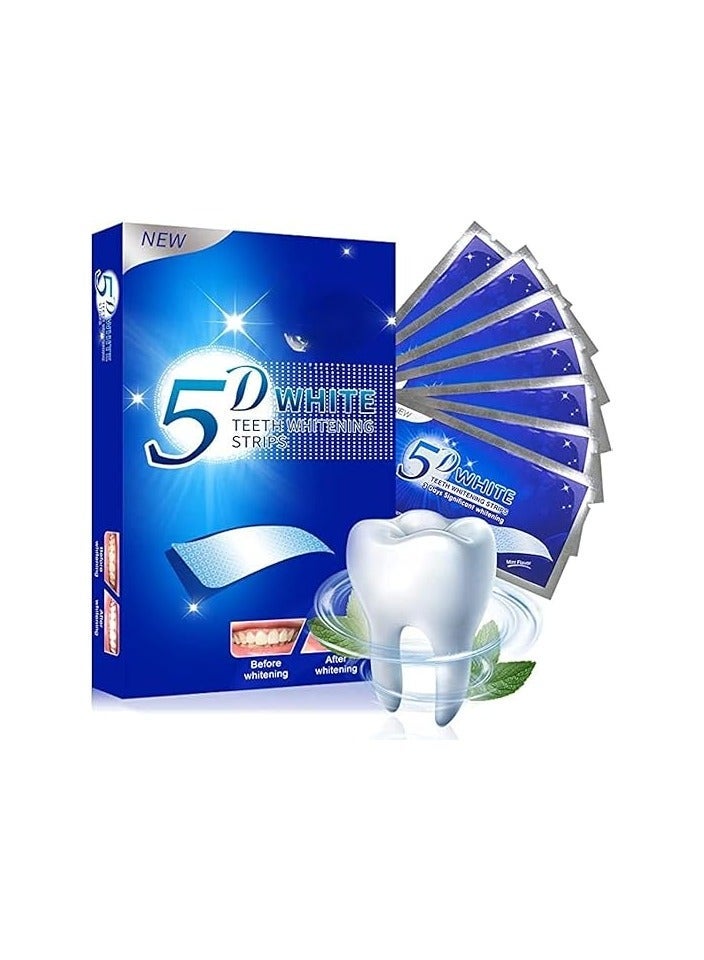 5 Pieces 5D Teeth Whitening Strips - Image 1