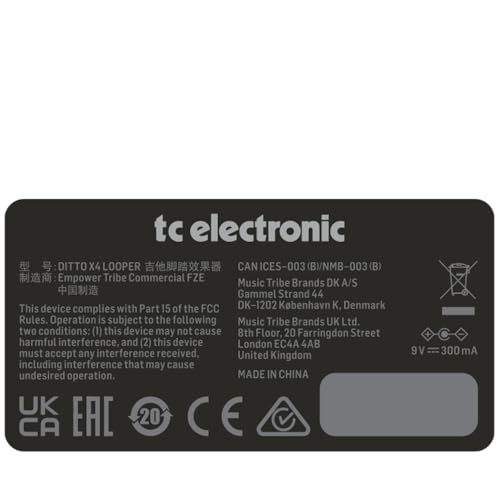 TC Electronic DITTO X4 LOOPER Simple and Intuitive Dual-Track Guitar Looper Pedal with Powerful Loop Effects - Image 3