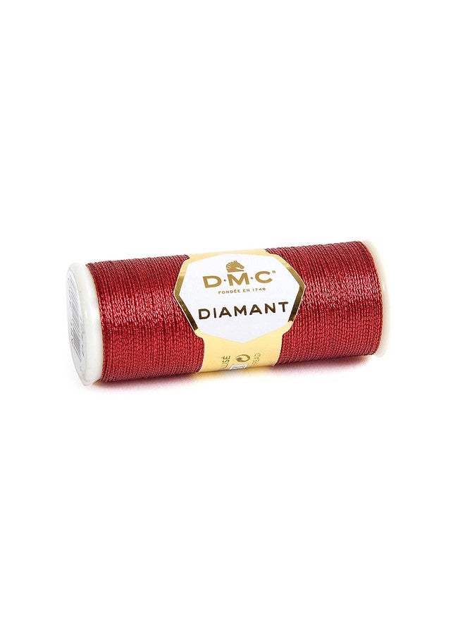 DMC Diamant Metallic Needlework Thread, 38.2-Yard, Red Ruby - Image 1
