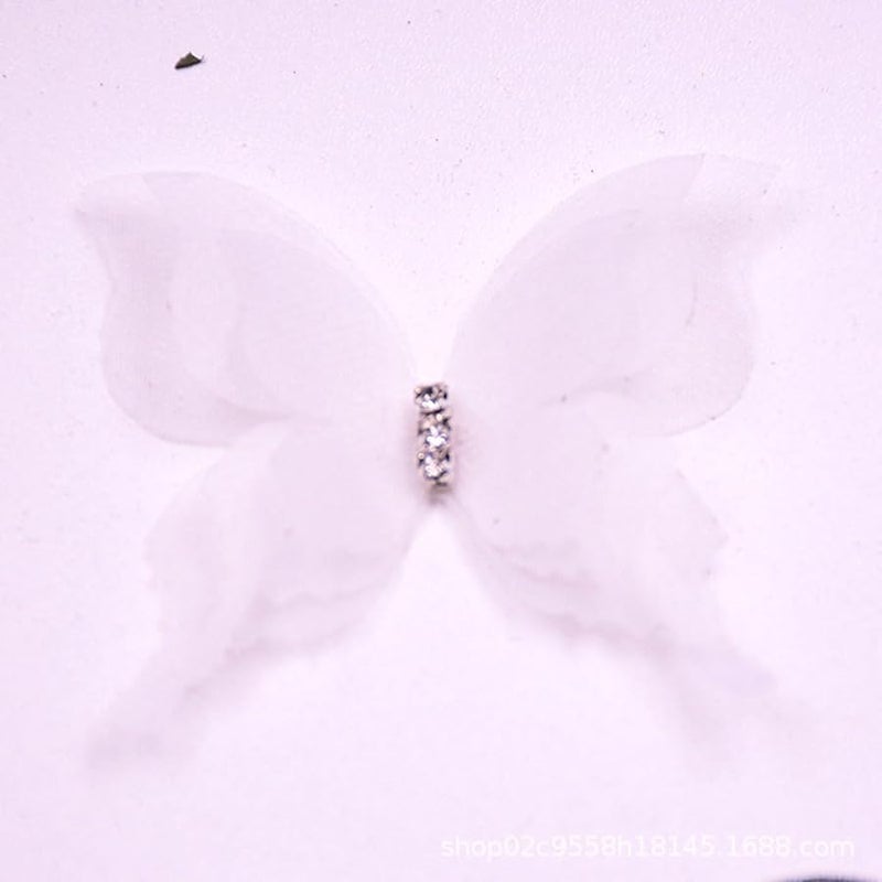 تطريز وردي فراشات تطبيقات خياطة على بقع للملابس فستان الزفاف حرفة - Image 3