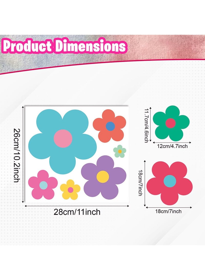المنزل الذكي ملصقات حائط على شكل زهرة 8 أوراق في كل عبوة لملصقات ديكور الحائط لغرفة نوم البنات - Image 3